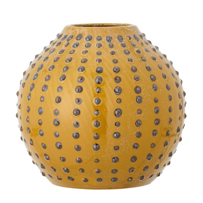 Bloomingville Vase Bloomingville Creative Collection Toofan Vase, Gelb, Steingut