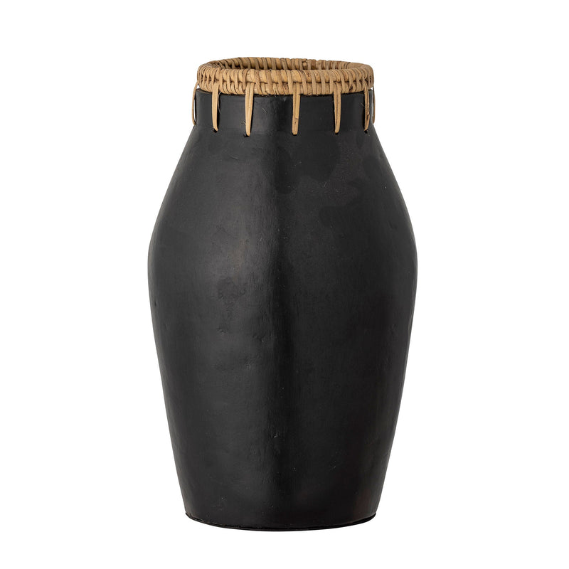 Bloomingville Vase Bloomingville Dixon Deko-Vase, Schwarz, Terrakotta