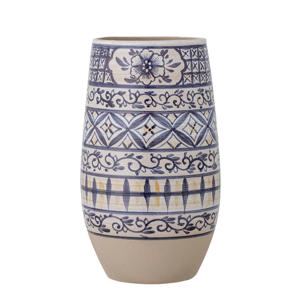 Bloomingville Vase Bloomingville Nadya Vase, Blau, Steingut