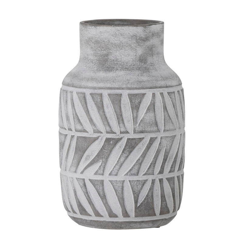 Bloomingville Vase Bloomingville Saku Vase, Grau, Keramik