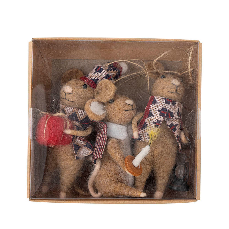 Bloomingville Weihnachtsdekoration Bloomingville Peo Weihnachtsdeko Ornament, Wolle