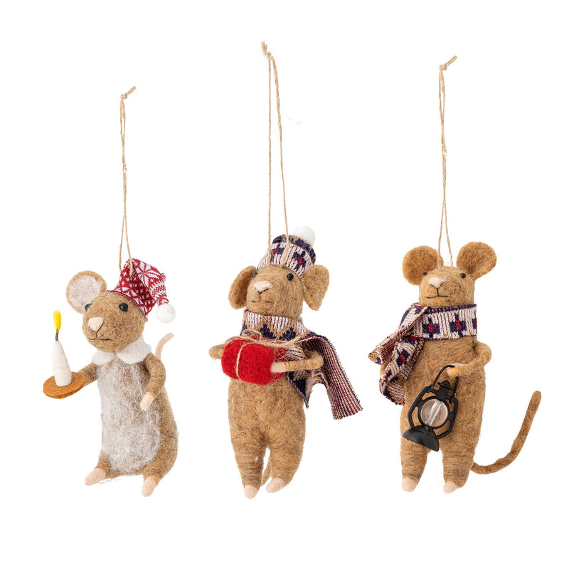 Bloomingville Weihnachtsdekoration Bloomingville Peo Weihnachtsdeko Ornament, Wolle