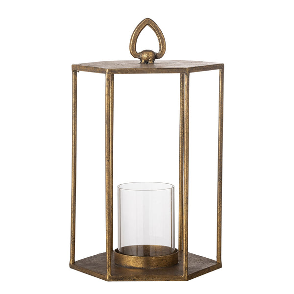 Creative Collection Creative Collection Vanea Laterne mit Glas, Brass, Metall