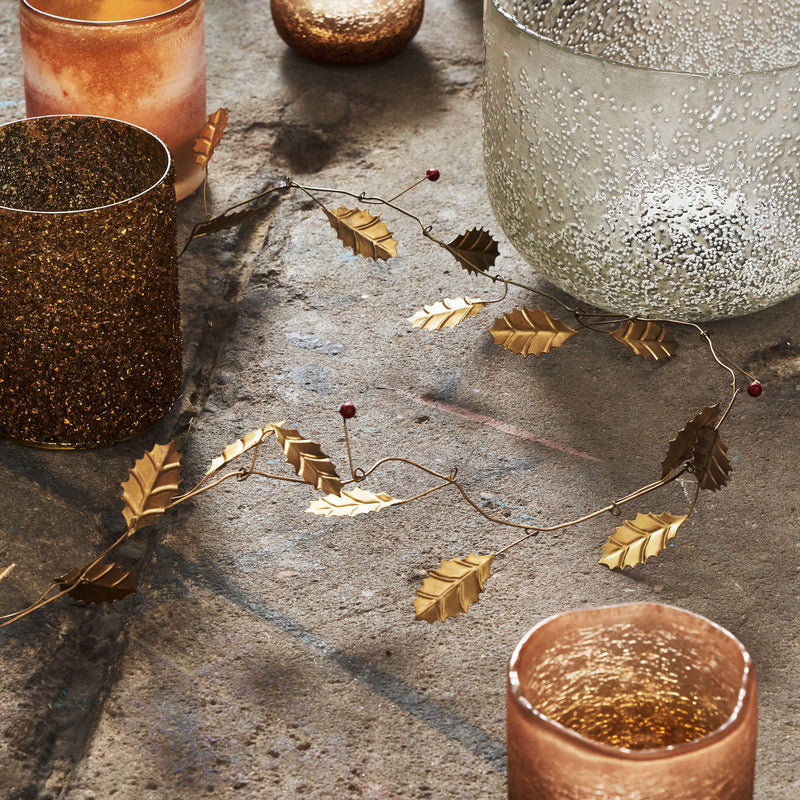 House Doctor House Doctor Girlande, Leaf, Gold