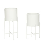 Hübsch Hübsch Airy Töpfe Weiß (2er Set)