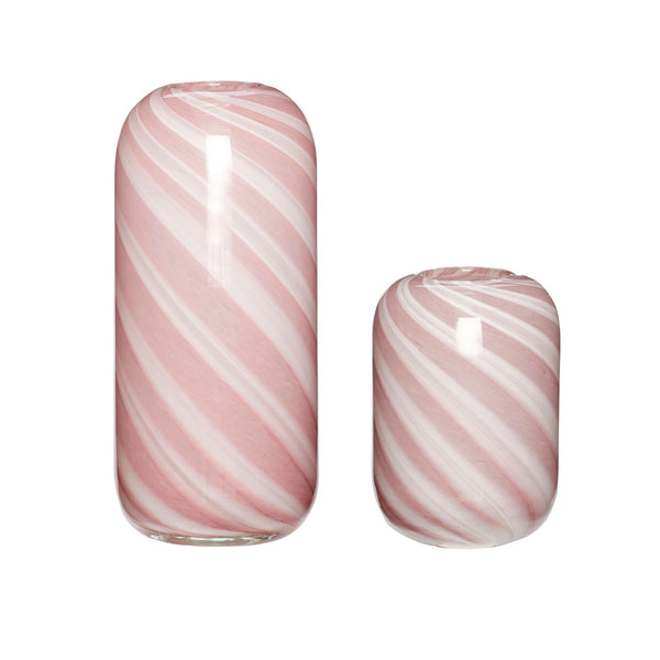 Hübsch Hübsch Candy Vasen Rosa (2er Set)