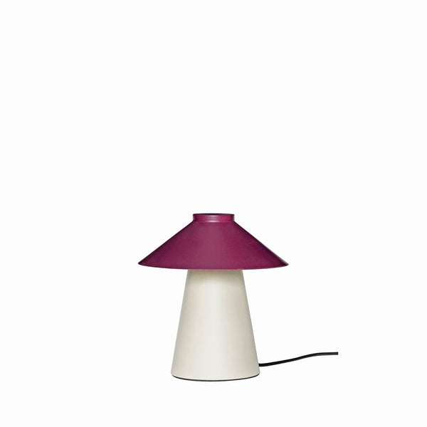 Hübsch Hübsch Chipper Tischlampe Sandfarben/Burgundy