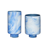 Hübsch Hübsch Cloud Vasen Blau/Weiß (2er Set)