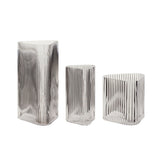 Hübsch Hübsch Elements Vasen Dreieckig Klar (3er Set)