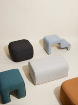 Hübsch Hübsch Mellow Pouf Sandfarben