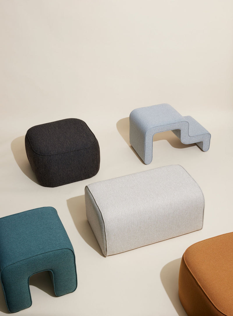 Hübsch Hübsch Mellow Pouf Sandfarben