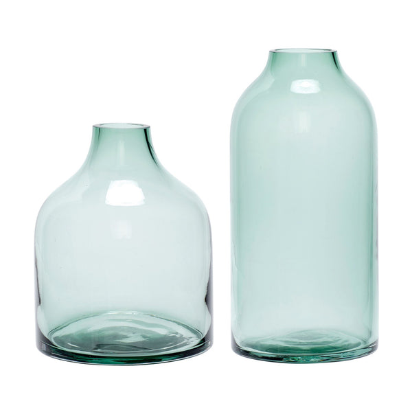 Hübsch Hübsch Modest Vasen Grün (2er Set)