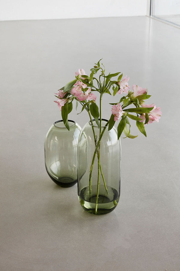 Hübsch Hübsch Moss Vasen Grün (2er Set)