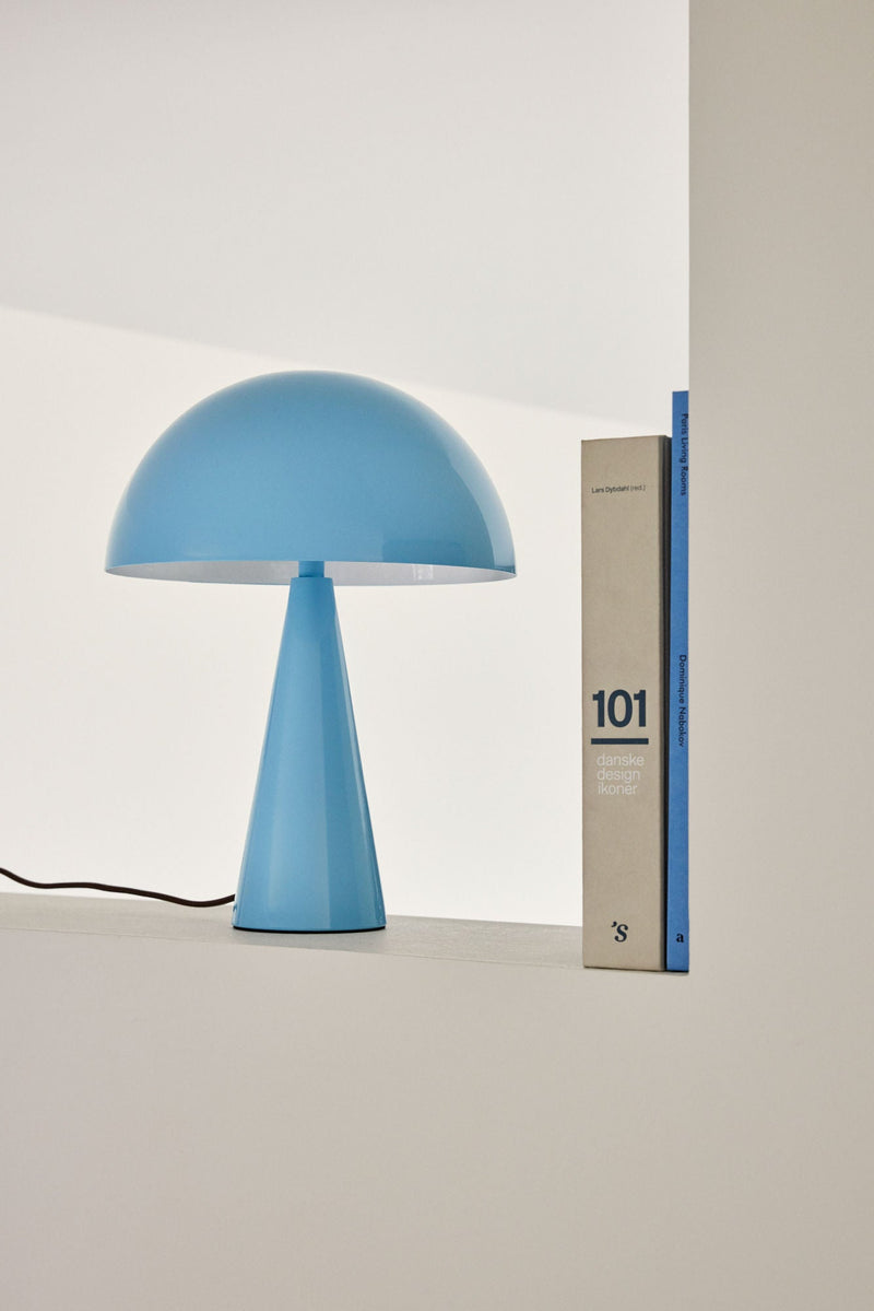 Hübsch Hübsch Mush Tischlampe Mini Hellblau