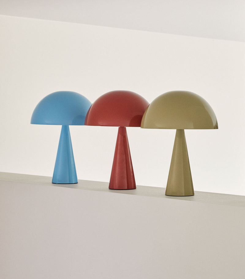 Hübsch Hübsch Mush Tischlampe Mini Rot