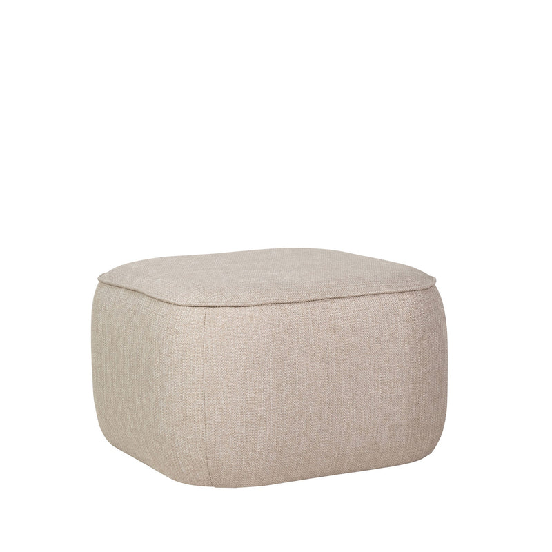 Hübsch Pouf Hübsch Cube Pouf Beige