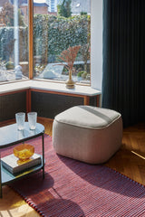 Hübsch Pouf Hübsch Cube Pouf Beige
