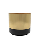 LaLe Living Blumentopf LaLe Living Blumentopf Koku aus Eisen in Schwarz/Gold, Ø13,5 cm