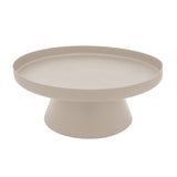 LaLe Living Dekotablett LaLe Living Ständer mit Dekotablett Enisa in Sand, Ø 26 cm