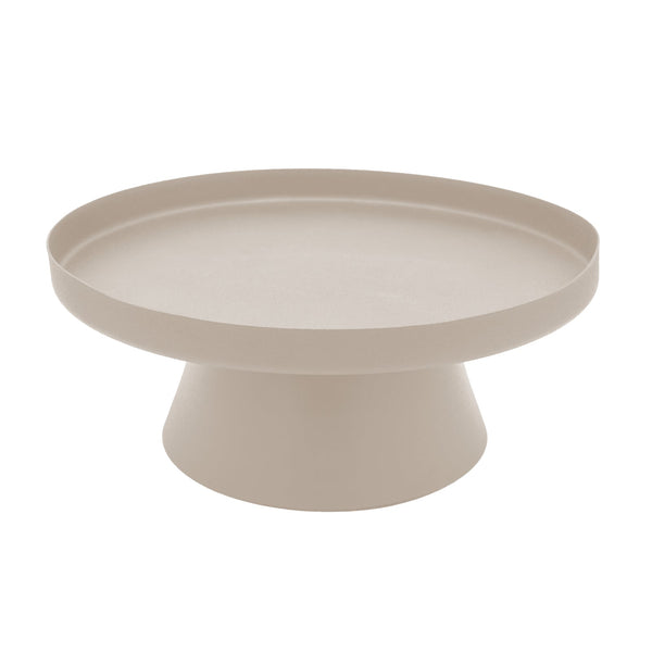 LaLe Living Dekotablett LaLe Living Ständer mit Dekotablett Enisa in Sand, Ø 26 cm