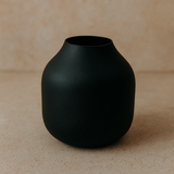 LaLe Living Vase Schwarz LaLe Living Vase "Basit" aus Eisen Schwarz, klein Ø8x10cm