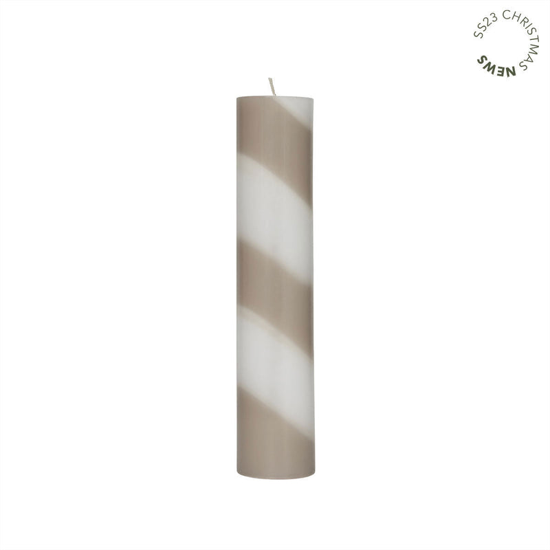 OYOY LIVING Clay / White / One Size OYOY LIVING Candy Candle