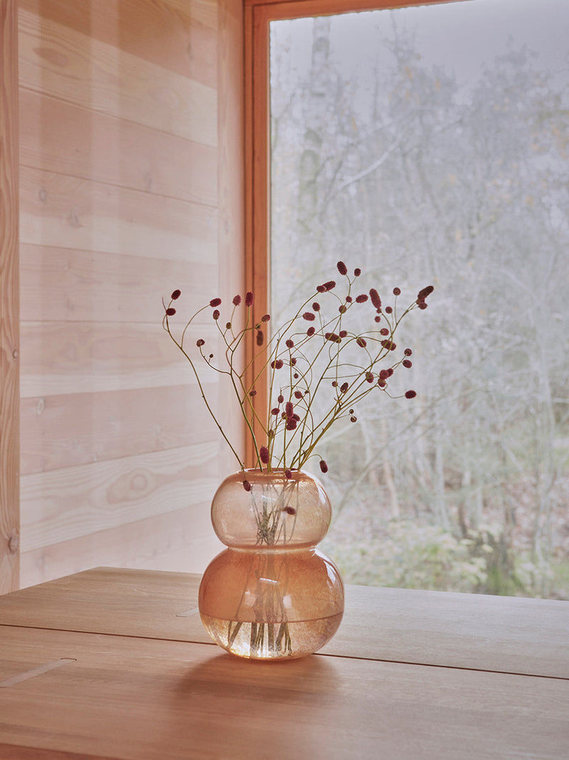 OYOY LIVING OYOY LIVING Lasi Vase - Small - Taupe