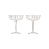 OYOY LIVING OYOY LIVING Mizu Coupe Glass - Pack of 2 - Clear