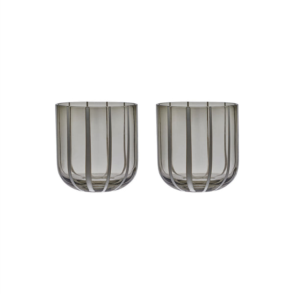 OYOY LIVING OYOY LIVING Mizu Glass - Pack of 2 - Grey