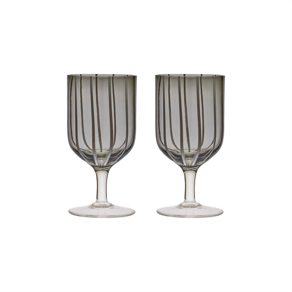 OYOY LIVING OYOY LIVING Mizu Wine Glass - Pack of 2 - Grey