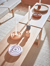 OYOY LIVING OYOY LIVING Savi Ceramic Candleholder - Low - Lavender
