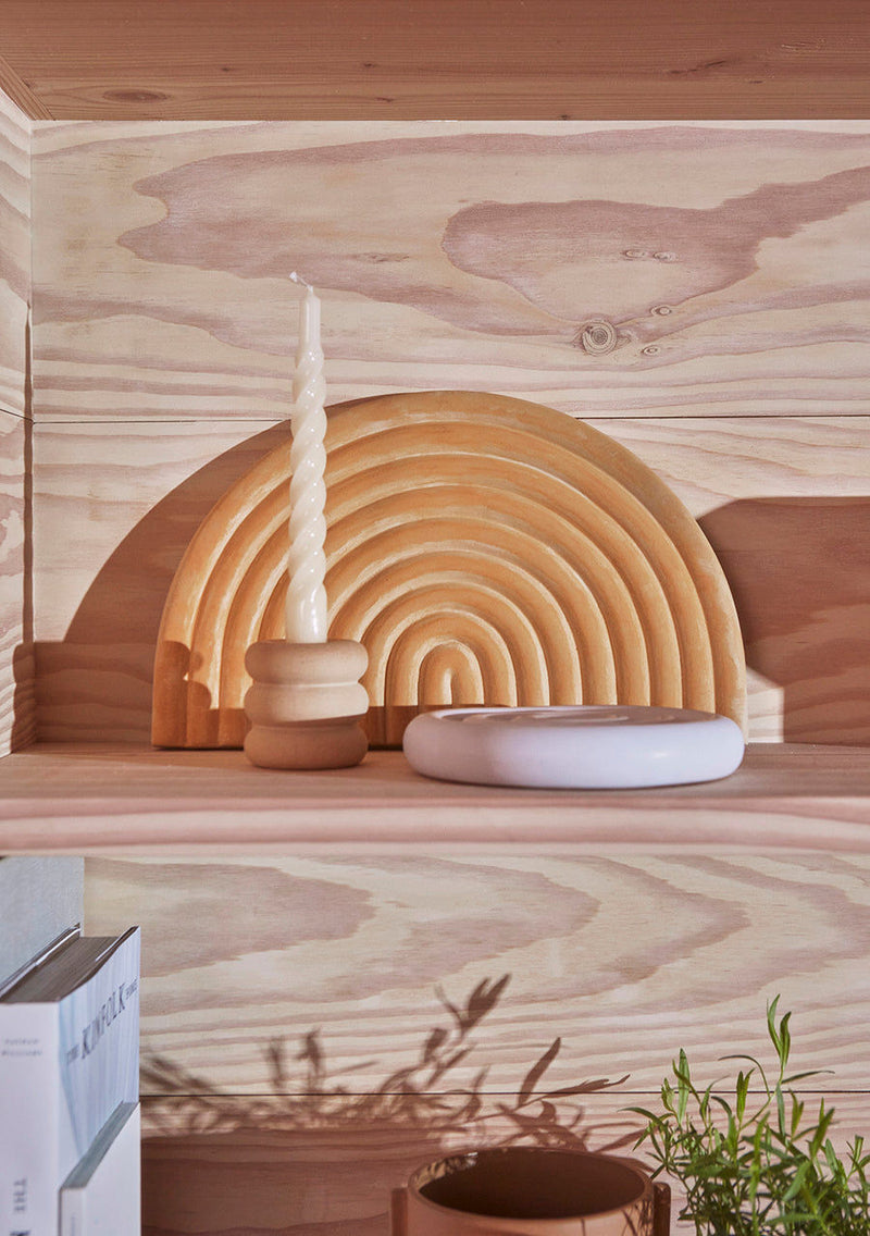 OYOY LIVING OYOY LIVING Savi Ceramic Candleholder - Low - Lavender