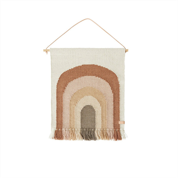 OYOY MINI OYOY MINI Follow The Rainbow Mini Wall Rug - Choko