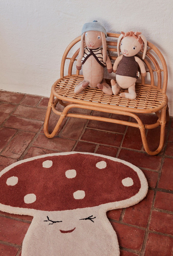 OYOY MINI OYOY MINI Malle Mushroom Rug - Red