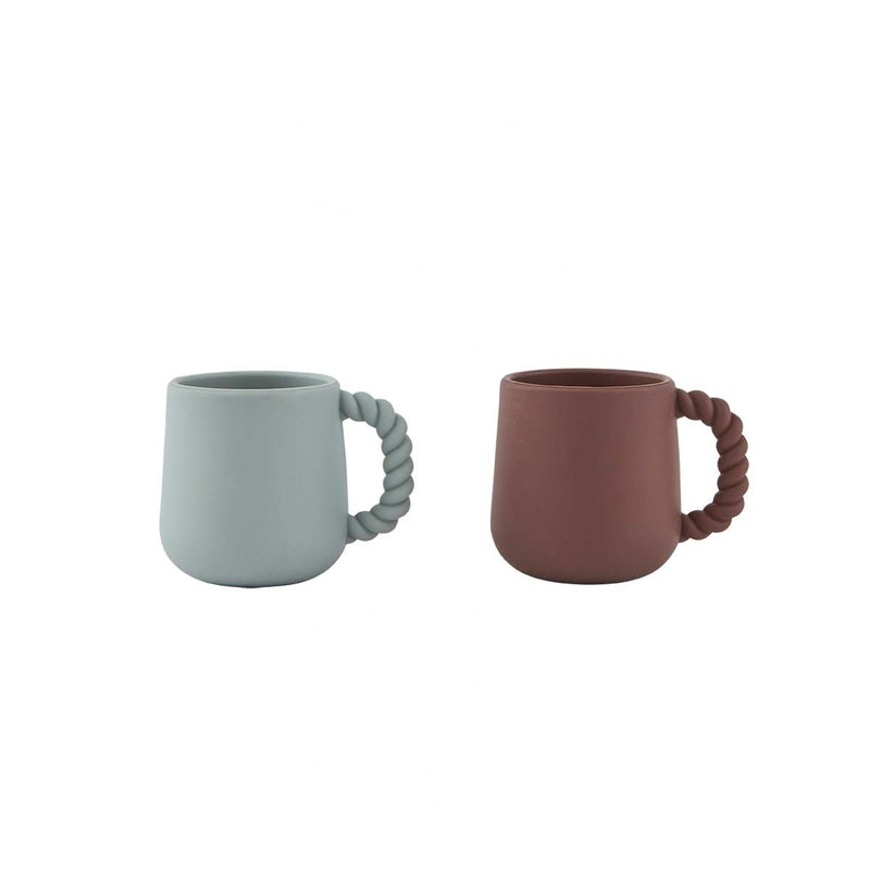 OYOY MINI OYOY MINI Mellow Cup - Pack of 2 - Choko / Pale Mint