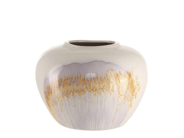 A Simple Mess Vase HAGA rund in Eierschale, Ø28xH:20cm