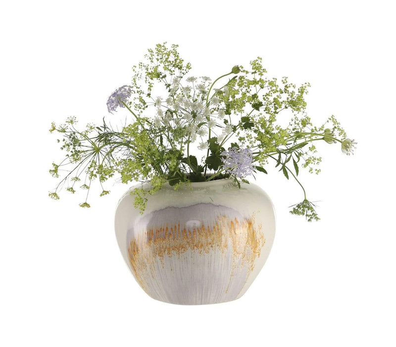 A Simple Mess Vase HAGA rund in Eierschale, Ø28xH:20cm