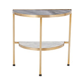 Bloomingville Beistelltisch Bloomingville Clint Beistelltisch, Grau, Marmor