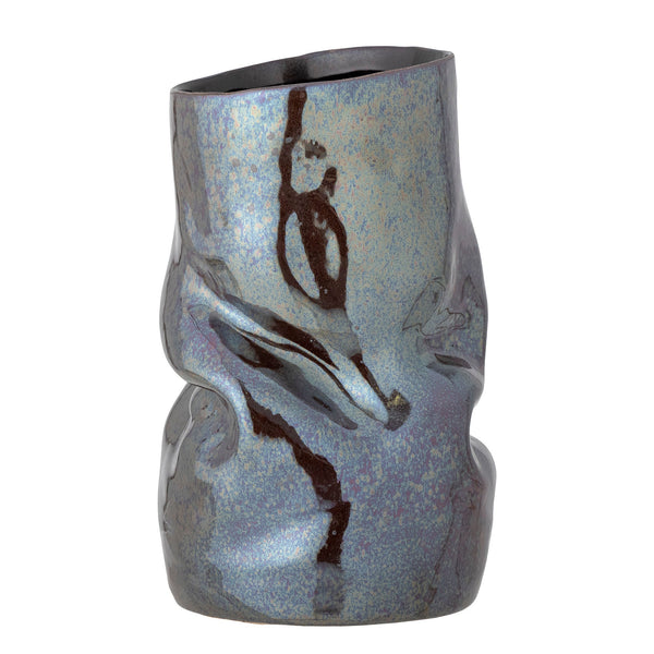 Bloomingville Bloomingville Apio Vase, Schwarz, Steingut