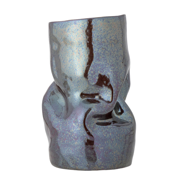 Bloomingville Bloomingville Apio Vase, Schwarz, Steingut