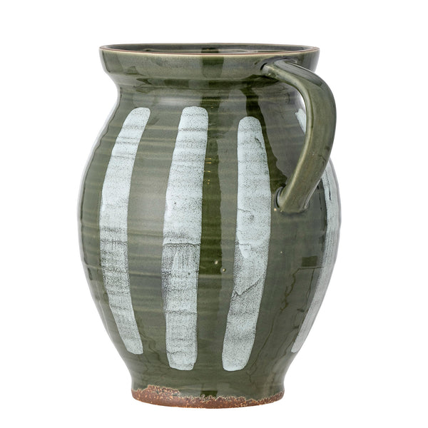 Bloomingville Bloomingville Frigg Vase, Grün, Steingut