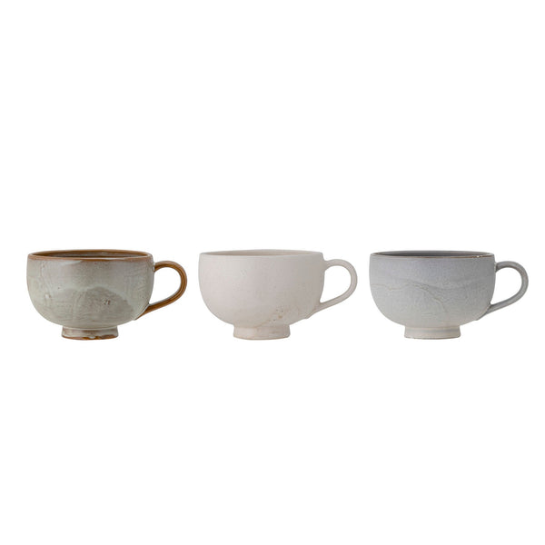 Bloomingville Bloomingville Lila Tasse, Grau, Steingut