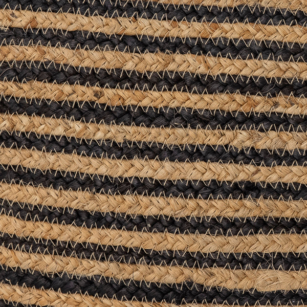 Bloomingville Bloomingville Nao Pouf, Schwarz, Jute