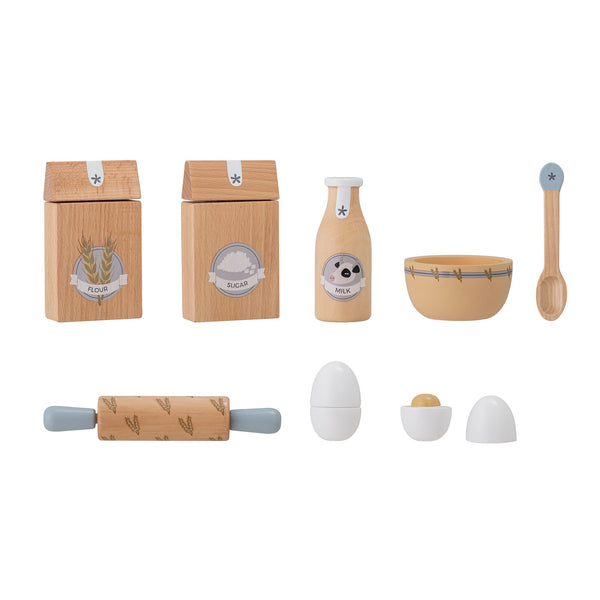Bloomingville Kinderspielzeug Bloomingville MINI Konrad Spielset, Lebensmittel, Natur, Buche