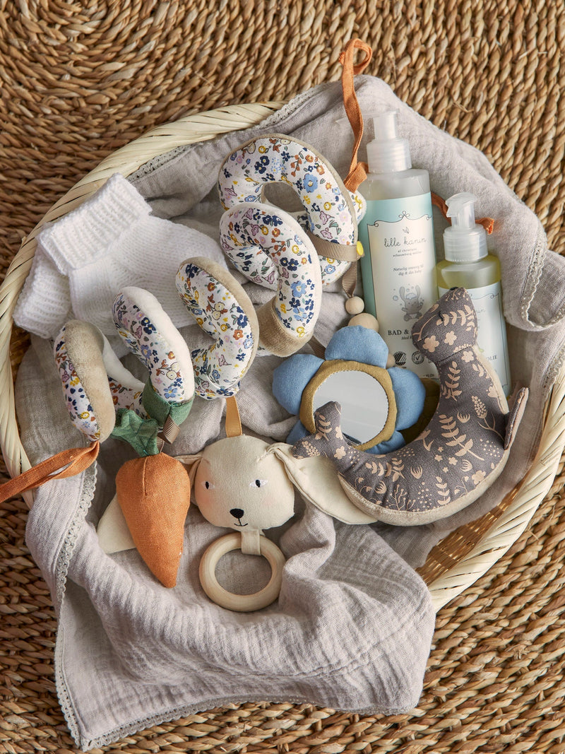 Bloomingville Kinderspielzeug Bloomingville MINI Rubbie Aktivitätsspielzeug, Natur, Leinen