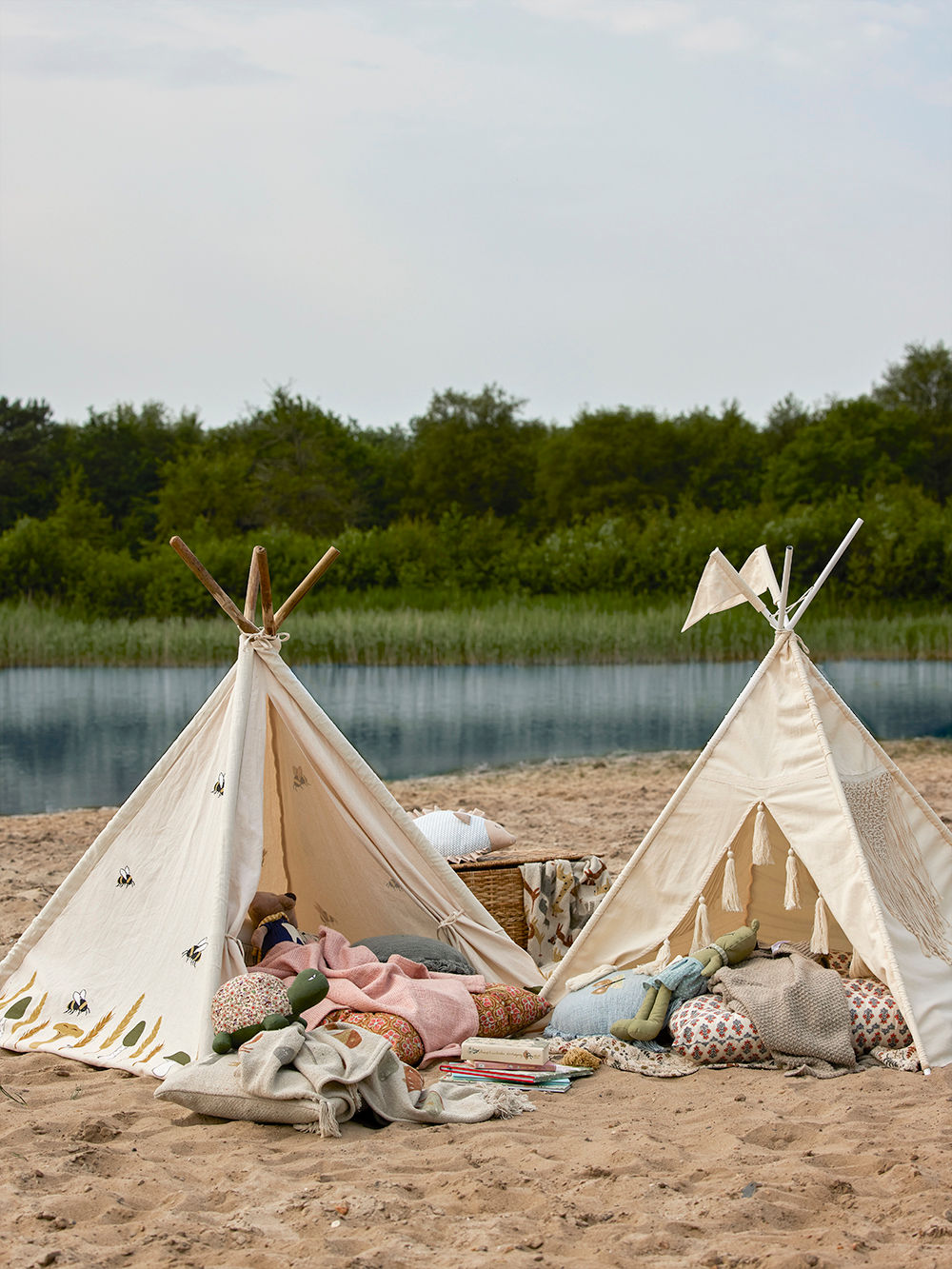 Bloomingville MINI Fardin Kinder-Tipi, Natur, Baumwolle – LaLe Living