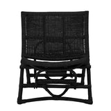 Bloomingville Lounge Sessel Bloomingville Baz Loungesessel, Schwarz, Rattan