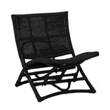 Bloomingville Lounge Sessel Bloomingville Baz Loungesessel, Schwarz, Rattan