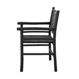 Bloomingville Lounge Sessel Bloomingville Coen Loungesessel, Schwarz, Bambus