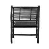 Bloomingville Lounge Sessel Bloomingville Coen Loungesessel, Schwarz, Bambus